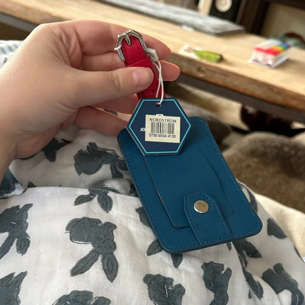Jonathan Adler Blue and Pink Travel Tag